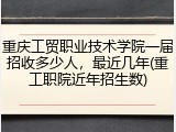 重庆工贸职业技术学院一届招收多少人，最近几年(重工职院近年招生数)