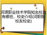 河源职业技术学院知名校友有哪些，校史介绍(河职院校友校史)