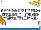 新疆铁道职业技术学院最好的专业是哪个，详细阐述(新疆铁道职院王牌专业)