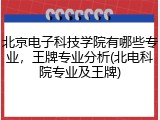 北京电子科技学院有哪些专业，王牌专业分析(北电科院专业及王牌)