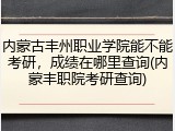 内蒙古丰州职业学院能不能考研，成绩在哪里查询(内蒙丰职院考研查询)