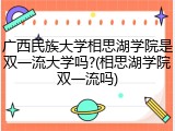 广西民族大学相思湖学院是双一流大学吗?(相思湖学院双一流吗)