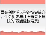 西交利物浦大学的校史简介，什么历史与社会背景下建校的(西浦建校背景)
