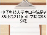 电子科技大学中山学院是985还是211(中山学院是985吗)