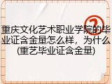 重庆文化艺术职业学院的毕业证含金量怎么样，为什么(重艺毕业证含金量)