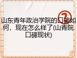 山东青年政治学院的口碑如何，现在怎么样了(山青院口碑现状)