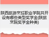 陕西旅游烹饪职业学院共开设有哪些类型奖学金(陕旅烹院奖学金种类)