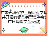 广东环境保护工程职业学院共开设有哪些类型奖学金(广环院奖学金类型)