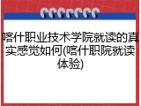 喀什职业技术学院就读的真实感觉如何(喀什职院就读体验)