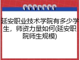 延安职业技术学院有多少学生，师资力量如何(延安职院师生规模)