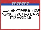 七台河职业学院是否可以进校参观，有何限制(七台河职院参观限制)