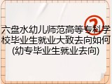 六盘水幼儿师范高等专科学校毕业生就业大致去向如何(幼专毕业生就业去向)