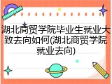 湖北商贸学院毕业生就业大致去向如何(湖北商贸学院就业去向)