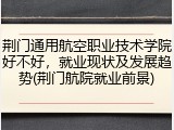 荆门通用航空职业技术学院好不好，就业现状及发展趋势(荆门航院就业前景)
