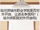 哈尔滨城市职业学院是否对外开放，让进去参观吗？(哈尔滨职院对外开放吗)