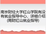 南京财经大学红山学院有没有就业指导中心，详细介绍(南财红山就业指导)