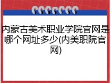 内蒙古美术职业学院官网是哪个网址多少(内美职院官网)
