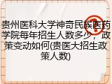 贵州医科大学神奇民族医药学院每年招生人数多少，政策变动如何(贵医大招生政策人数)
