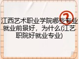 江西艺术职业学院哪些专业就业前景好，为什么(江艺职院好就业专业)