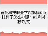 宣化科技职业学院就读期间挂科了怎么办呢？(挂科补救办法)