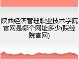 陕西经济管理职业技术学院官网是哪个网址多少(陕经院官网)