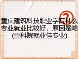 重庆建筑科技职业学院什么专业就业比较好，原因是啥(重科院就业佳专业)