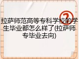 拉萨师范高等专科学校的学生毕业都怎么样了(拉萨师专毕业去向)