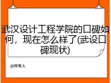 武汉设计工程学院的口碑如何，现在怎么样了(武设口碑现状)