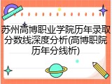 苏州高博职业学院历年录取分数线深度分析(高博职院历年分线析)