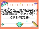 黑龙江农业工程职业学院就读期间挂科了怎么办呢？(挂科补救方法)