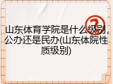 山东体育学院是什么级别，公办还是民办(山东体院性质级别)