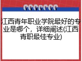 江西青年职业学院最好的专业是哪个，详细阐述(江西青职最佳专业)