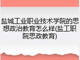 盐城工业职业技术学院的思想政治教育怎么样(盐工职院思政教育)