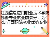 江西信息应用职业技术学院哪些专业就业前景好，为什么(江西职院就业优势专业)