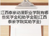江西泰豪动漫职业学院有哪些奖学金和助学金呢(江西泰豪学院奖助学金)