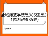 盐城师范学院是985还是211(盐师是985吗)