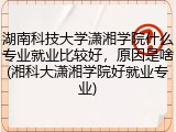 湖南科技大学潇湘学院什么专业就业比较好，原因是啥(湘科大潇湘学院好就业专业)