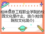 桂林信息工程职业学院的校园文化是什么，简介(桂信院校文化简介)