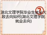 湖北文理学院毕业生就业大致去向如何(湖北文理学院就业去向)
