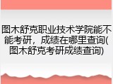 图木舒克职业技术学院能不能考研，成绩在哪里查询(图木舒克考研成绩查询)