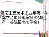 湖南工艺美术职业学院一年奖学金最多能拿多少(湘工美院最高奖学金)