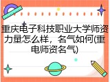 重庆电子科技职业大学师资力量怎么样，名气如何(重电师资名气)