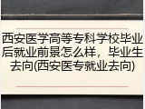 西安医学高等专科学校毕业后就业前景怎么样，毕业生去向(西安医专就业去向)