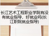 长江艺术工程职业学院有没有就业指导，好就业吗(长江职院就业指导)