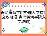 青岛黄海学院办理入学有什么攻略没(青岛黄海学院入学攻略)