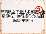 陕西航空职业技术学院含金量量吗，值得报吗(陕航职院值得报吗)