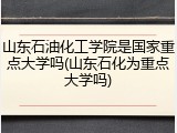 山东石油化工学院是国家重点大学吗(山东石化为重点大学吗)