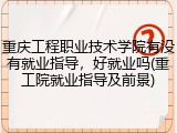 重庆工程职业技术学院有没有就业指导，好就业吗(重工院就业指导及前景)