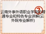 云南外事外语职业学院的普通专业和特色专业详解(云外院专业解析)