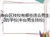 丰台区技校有哪些适合男生的学校(丰台男生技校)